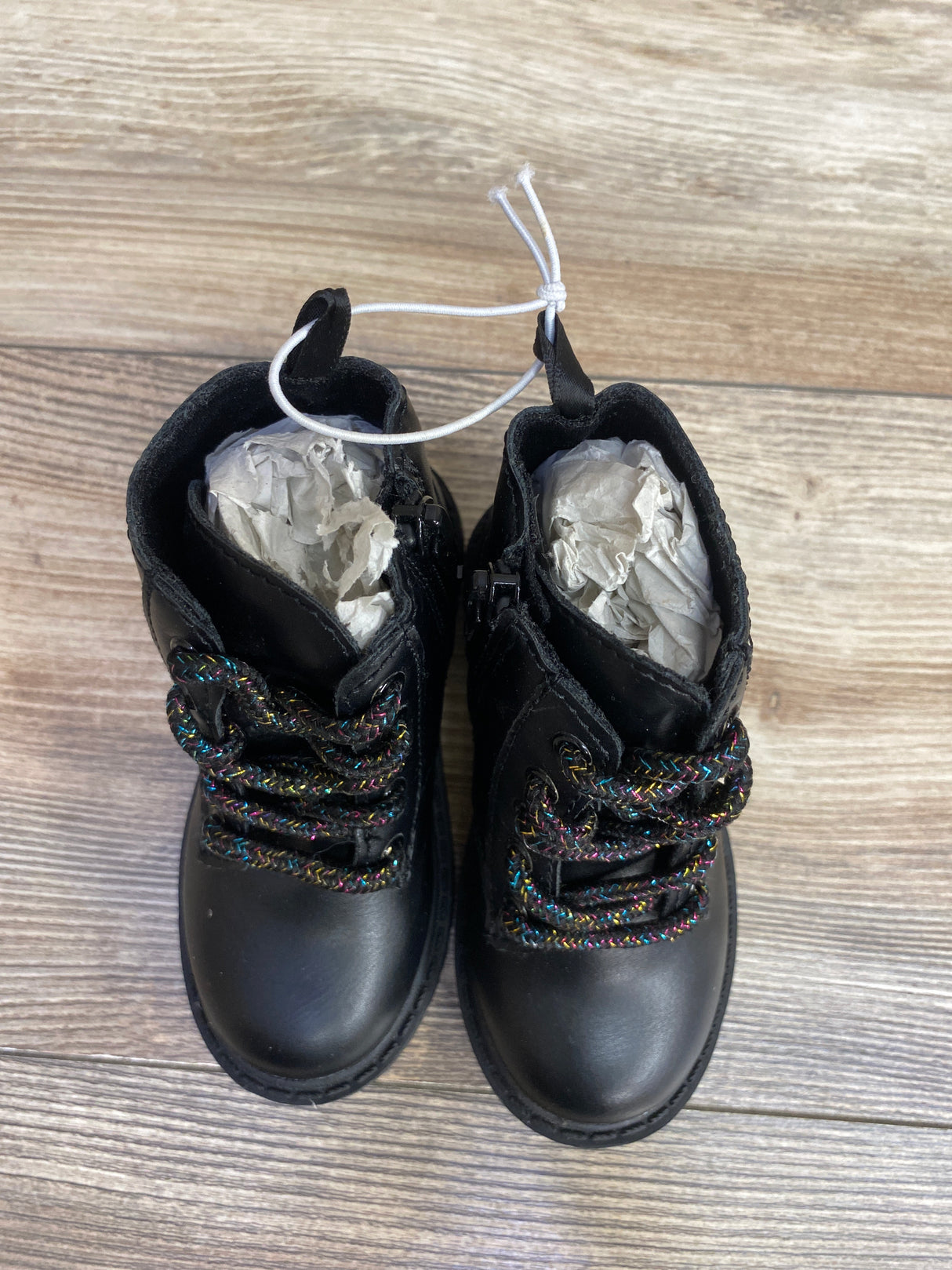 NEW Old Navy Lace-Up Combat Boots Black sz 6c