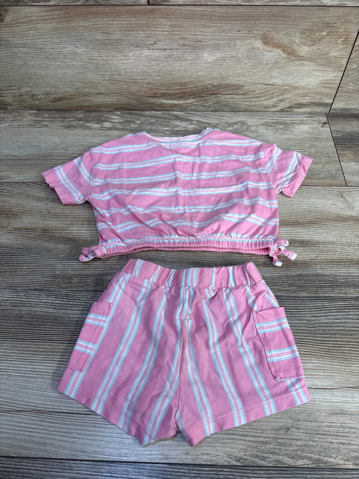 Old Navy 2pc Graphic T-Shirt & Shorts Set Pink sz 12-18m