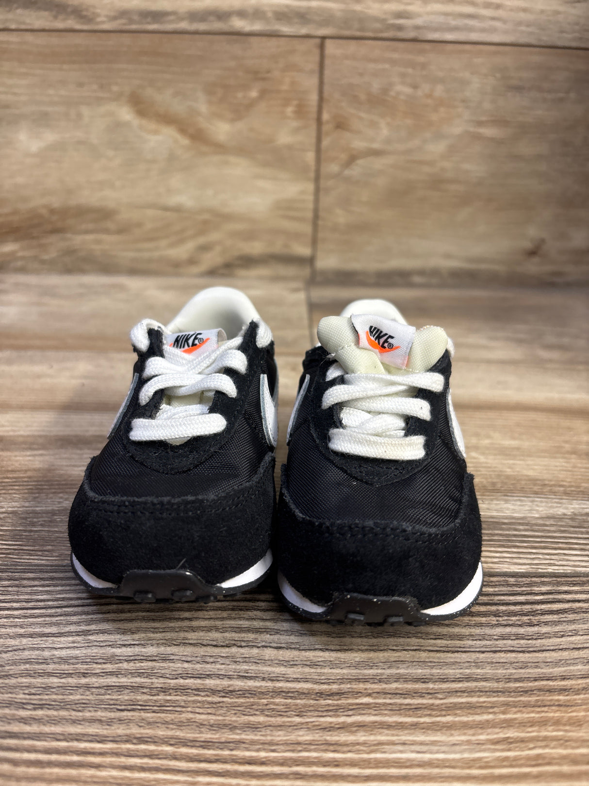 Nike Waffle Trainer 2 TD 'Black White' Sneakers sz 4c