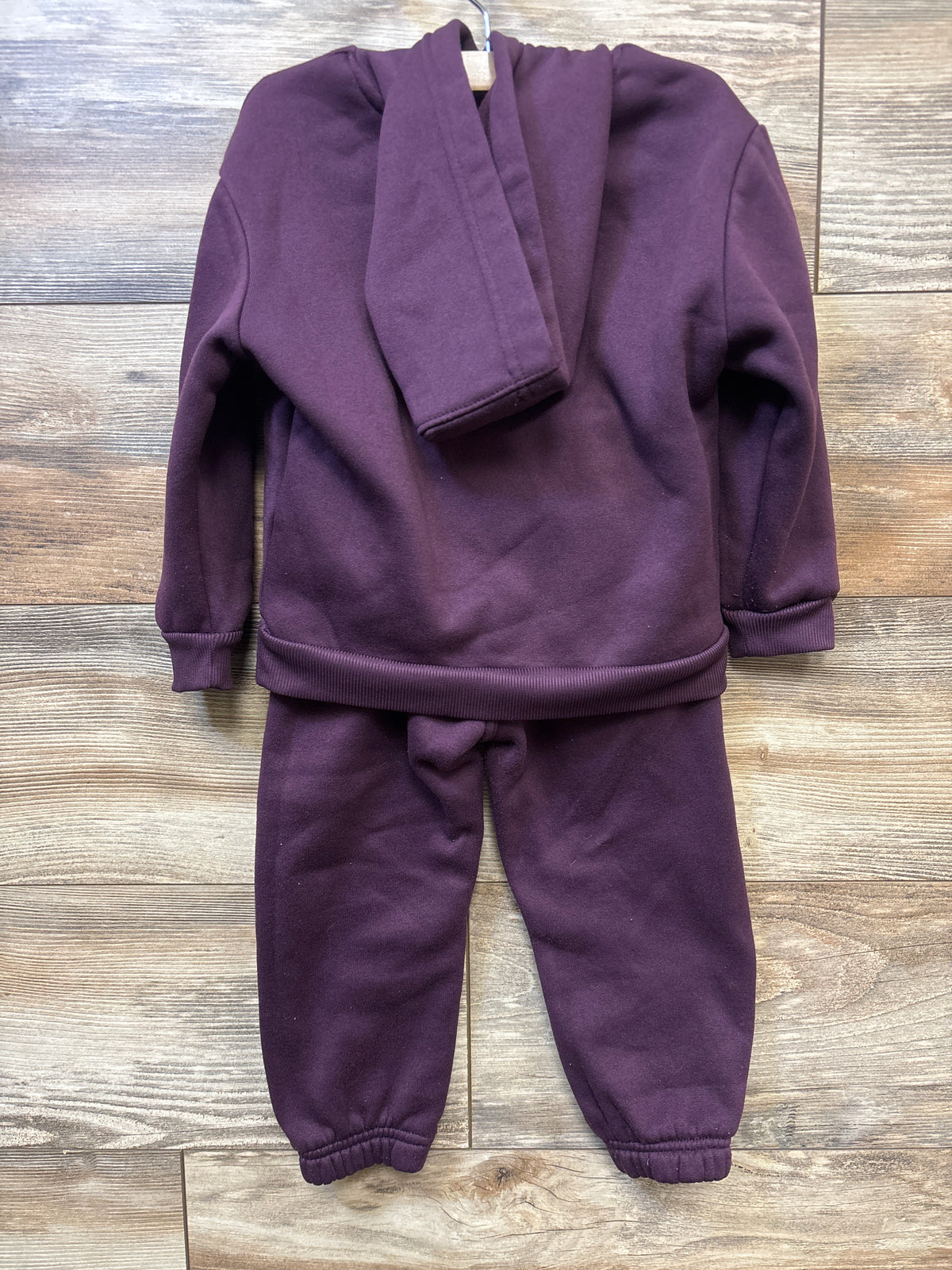 DKNY 2pc New York Pullover Hoodie & Joggers Set Purple sz 3T