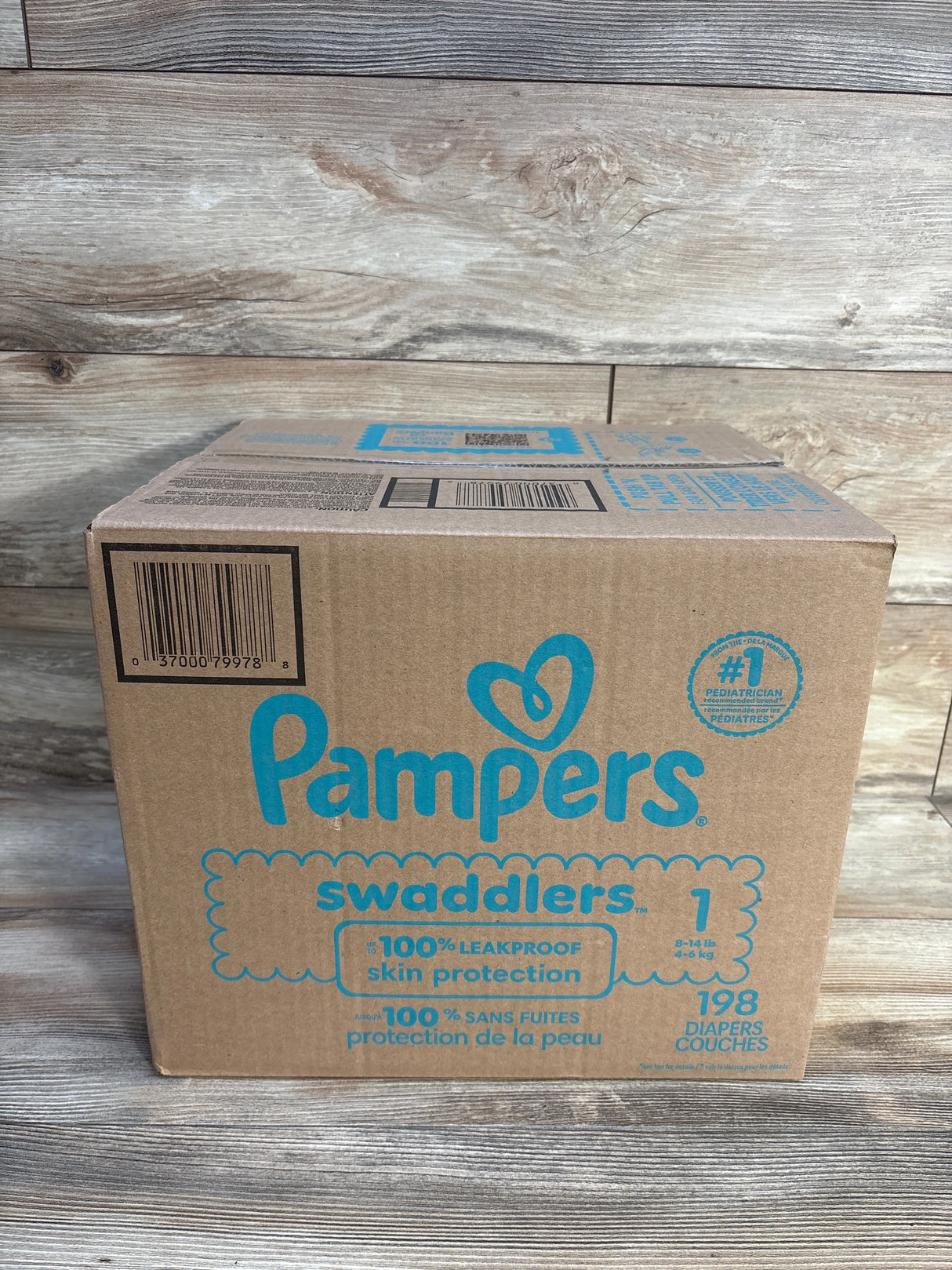 NEW Pampers Swaddlers Diapers 198ct. Size 1
