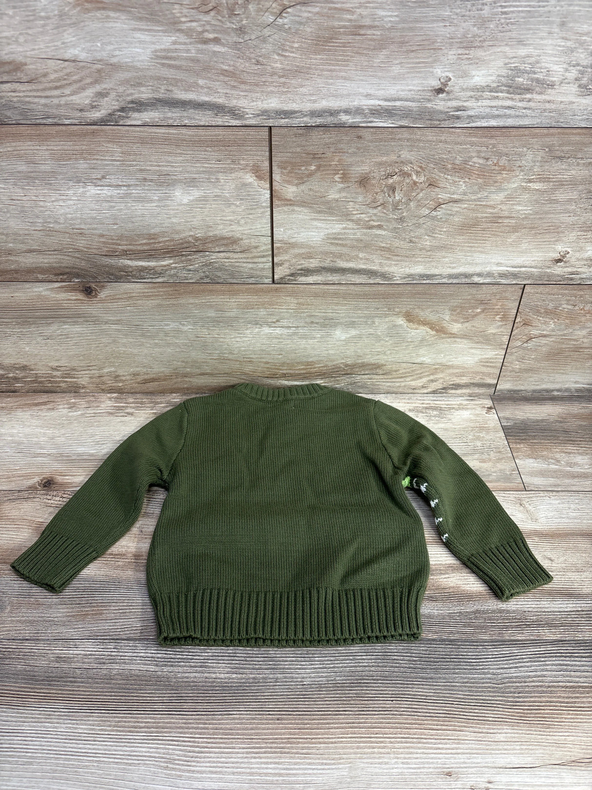 NEW Cat & Jack Crocodile Knitted Sweater Green sz 2T