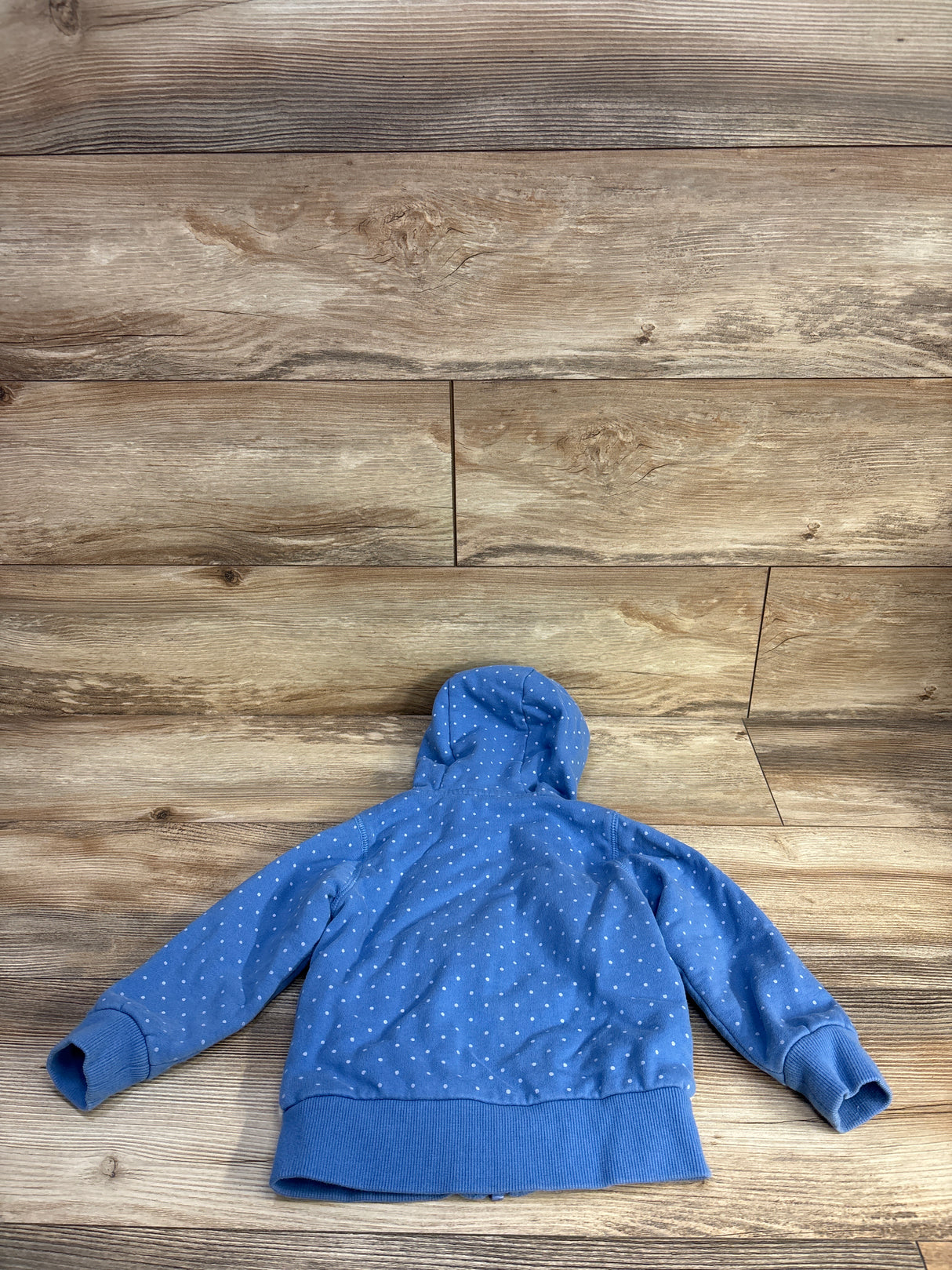 Mini Boden Embroidered Animal Zip-Up Hoodie Blue sz 3-4T