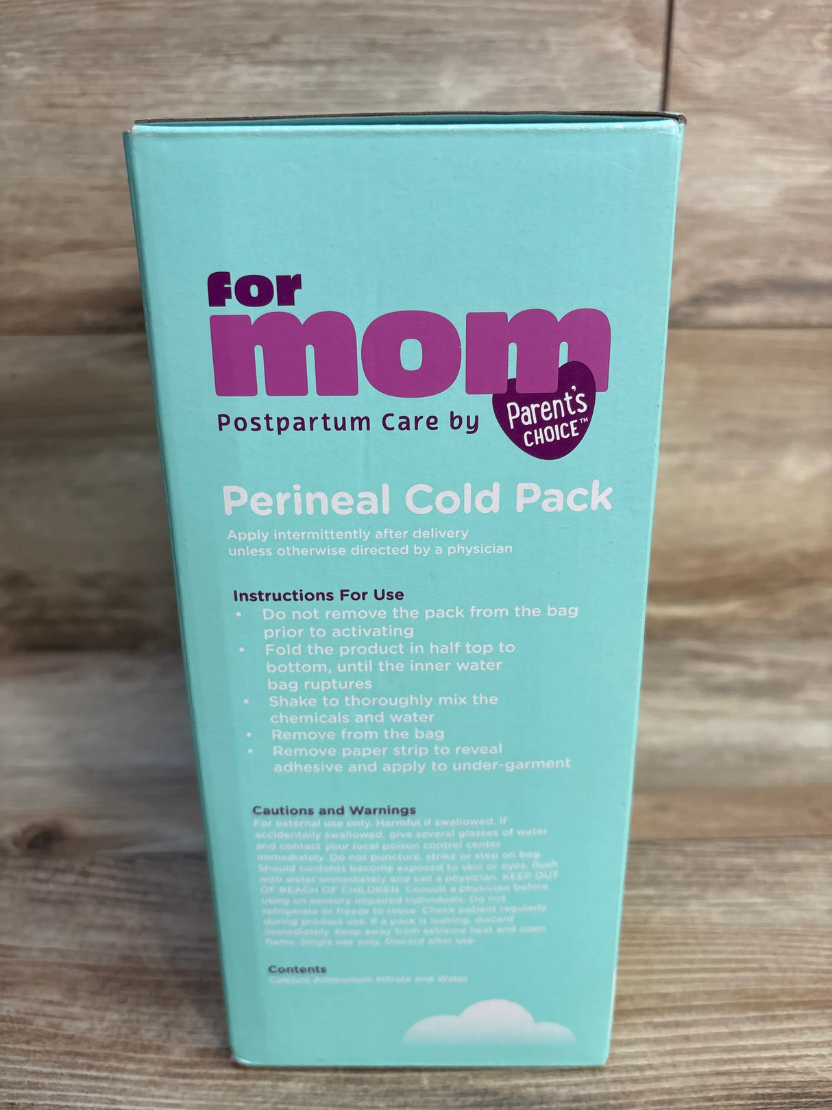 NEW Parent's Choice Postpartum Care Perineal Cold Pack Maxi Ice Pads 8ct