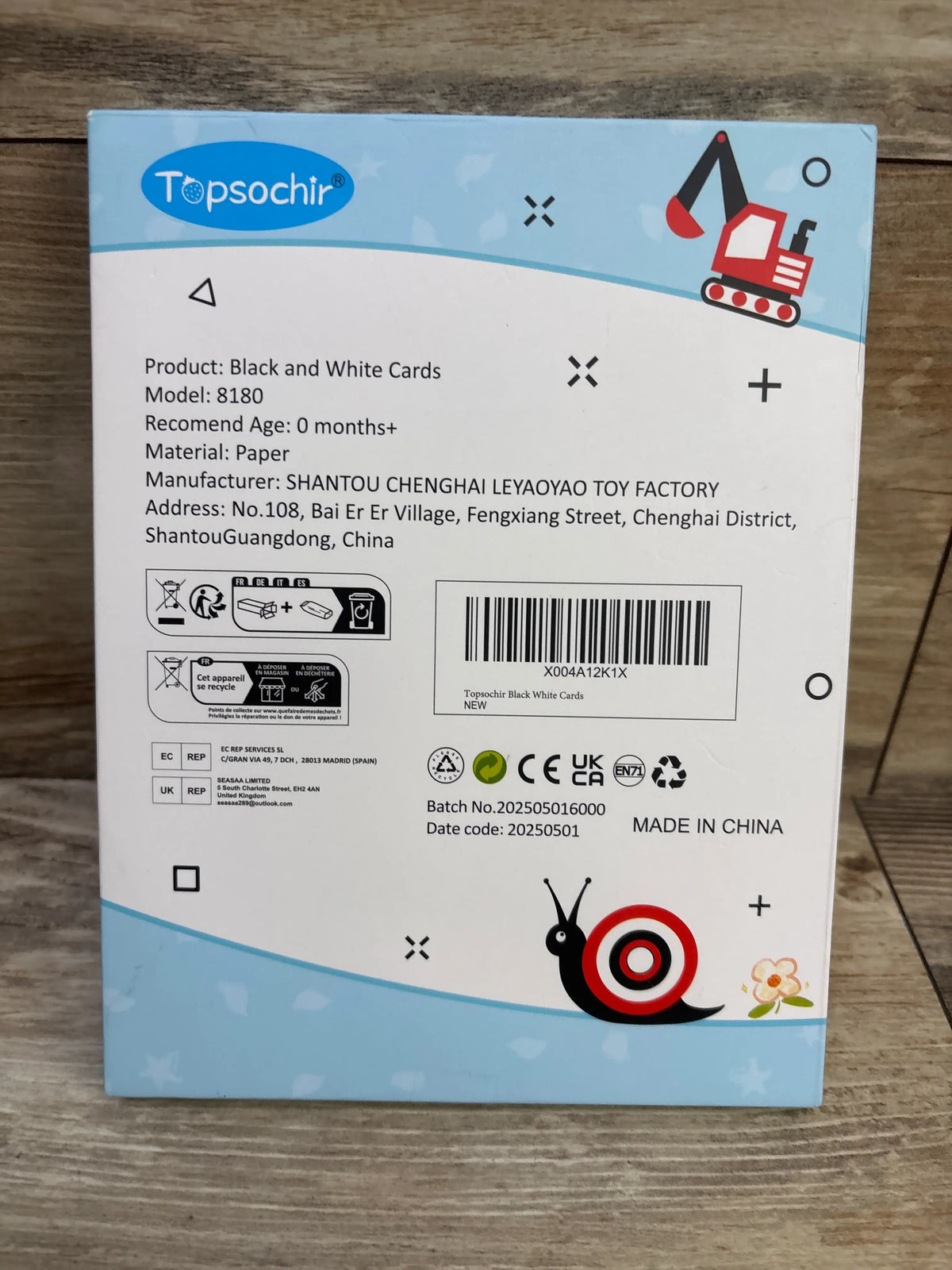 Topsochir Sensory, Development, Fun Look, Learn & Grow Baby's First Booklet