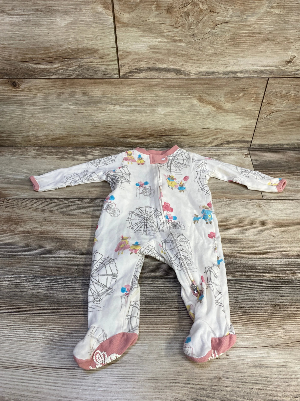 Burt's Bees Baby Organic Sleeper Ivory sz 0-3m