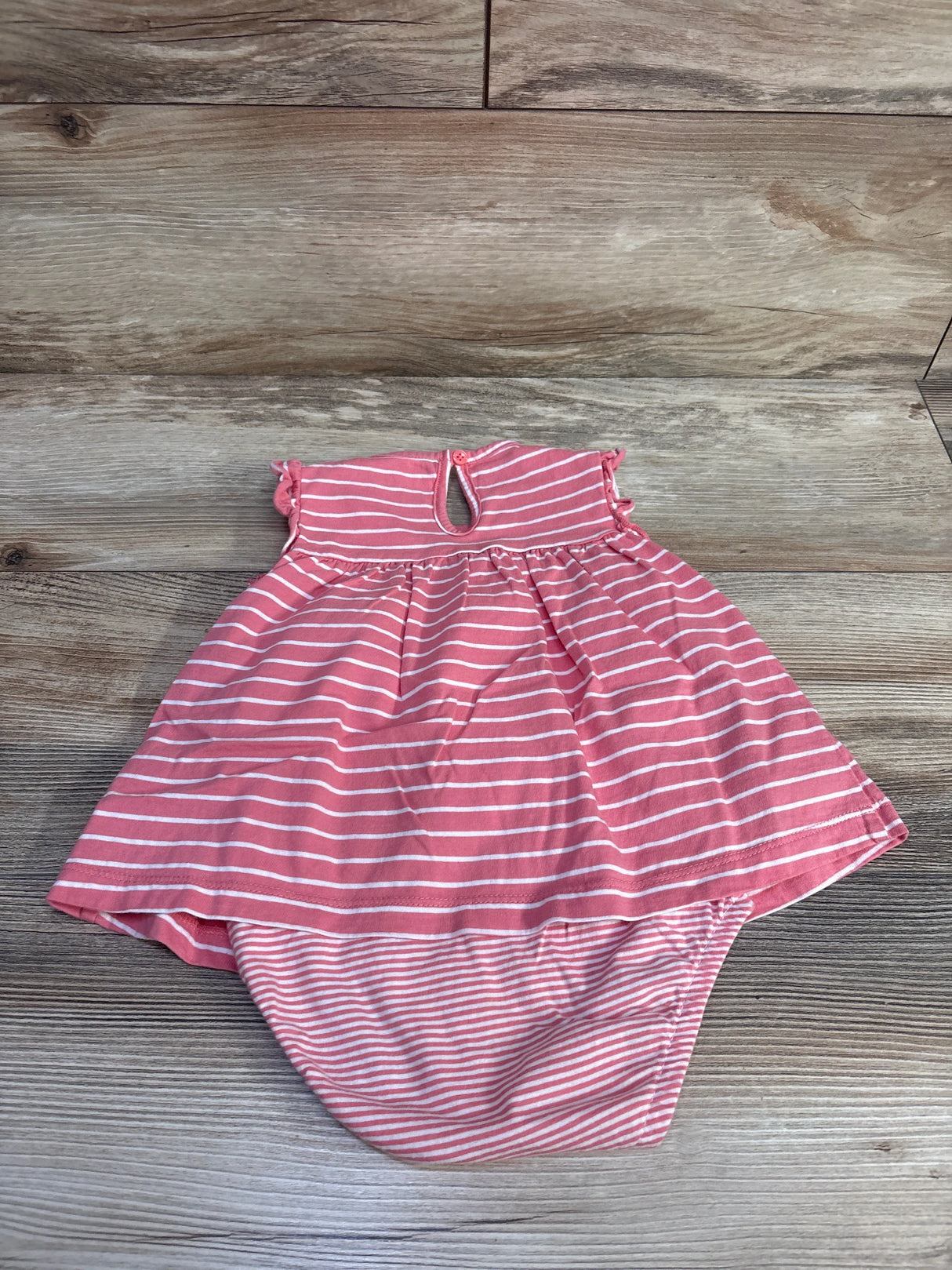 Carter's Striped Bodysuit Dress Pink sz 18m - Me n Mommy To Be
