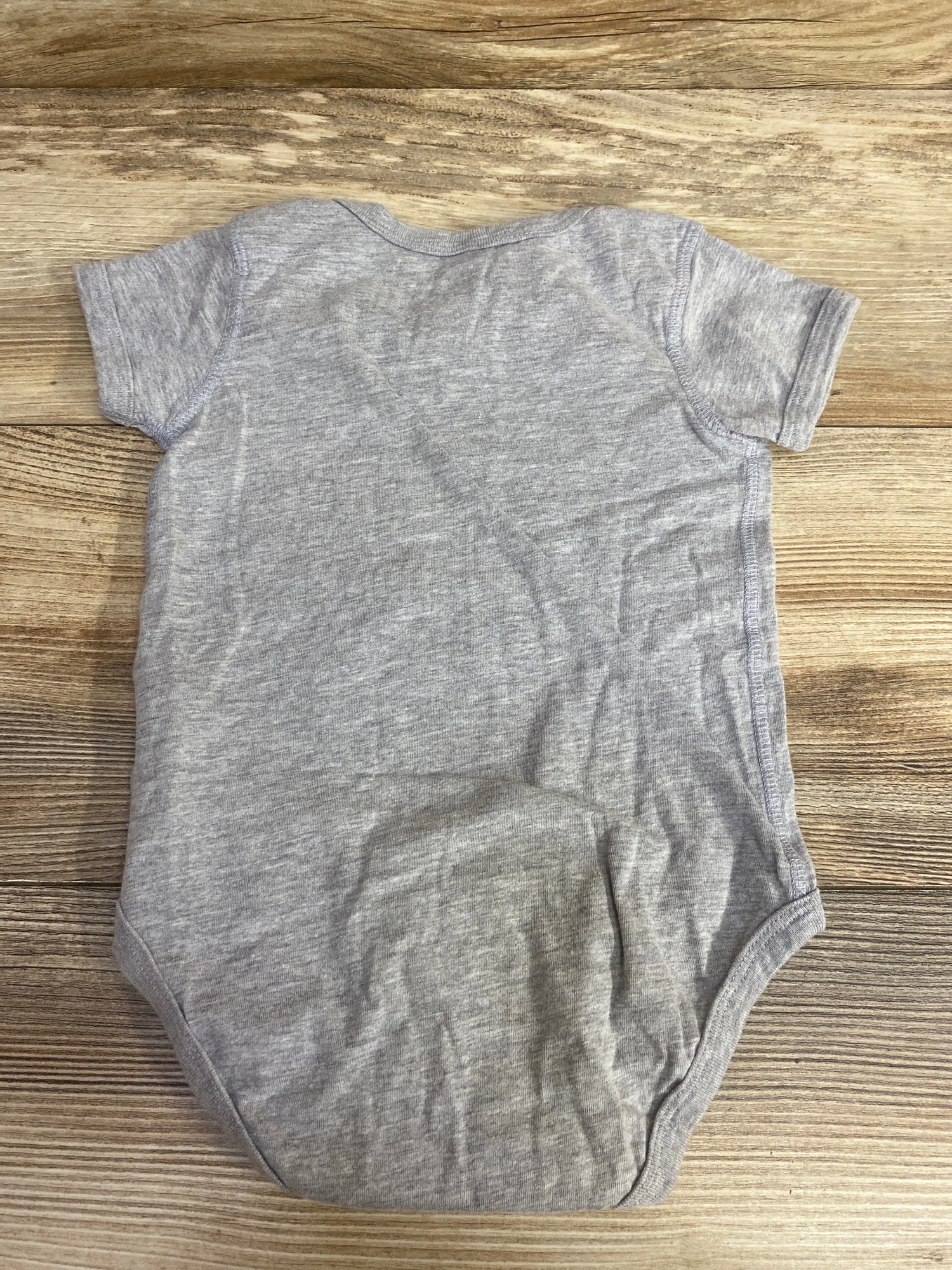 Rabbit Skins I Would Be Rather Be Riding With Grampa Bodysuit Grey sz 18m