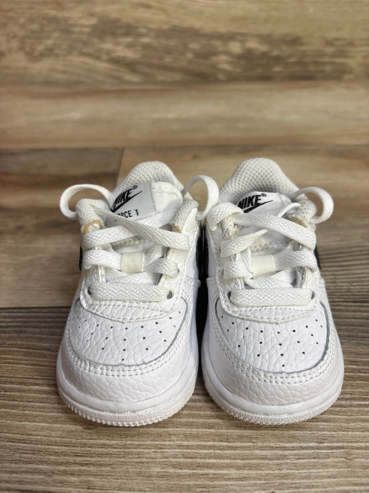 Nike Force 1 TD 'White Black' Sneakers sz 2c