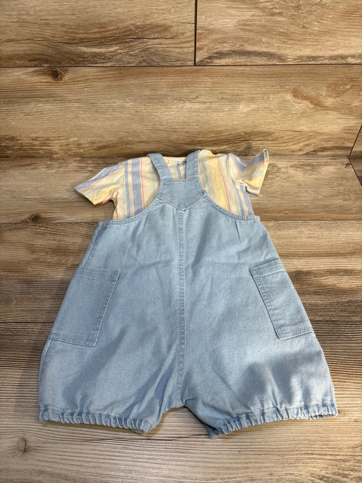 NEW Tu 2pc Bodysuit & Overall Set Beige sz 12-18m