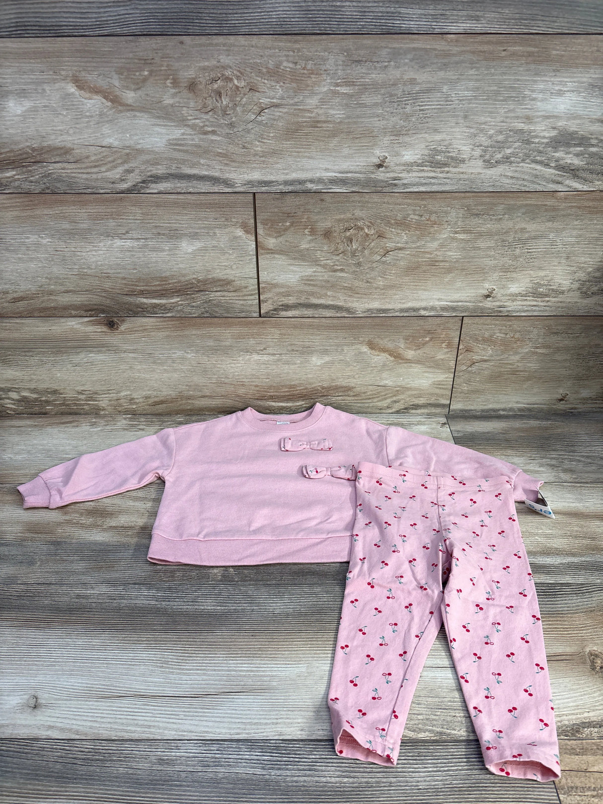 NEW Carter's 2pc Pullover Sweatshirt & Leggings Pink sz 24m
