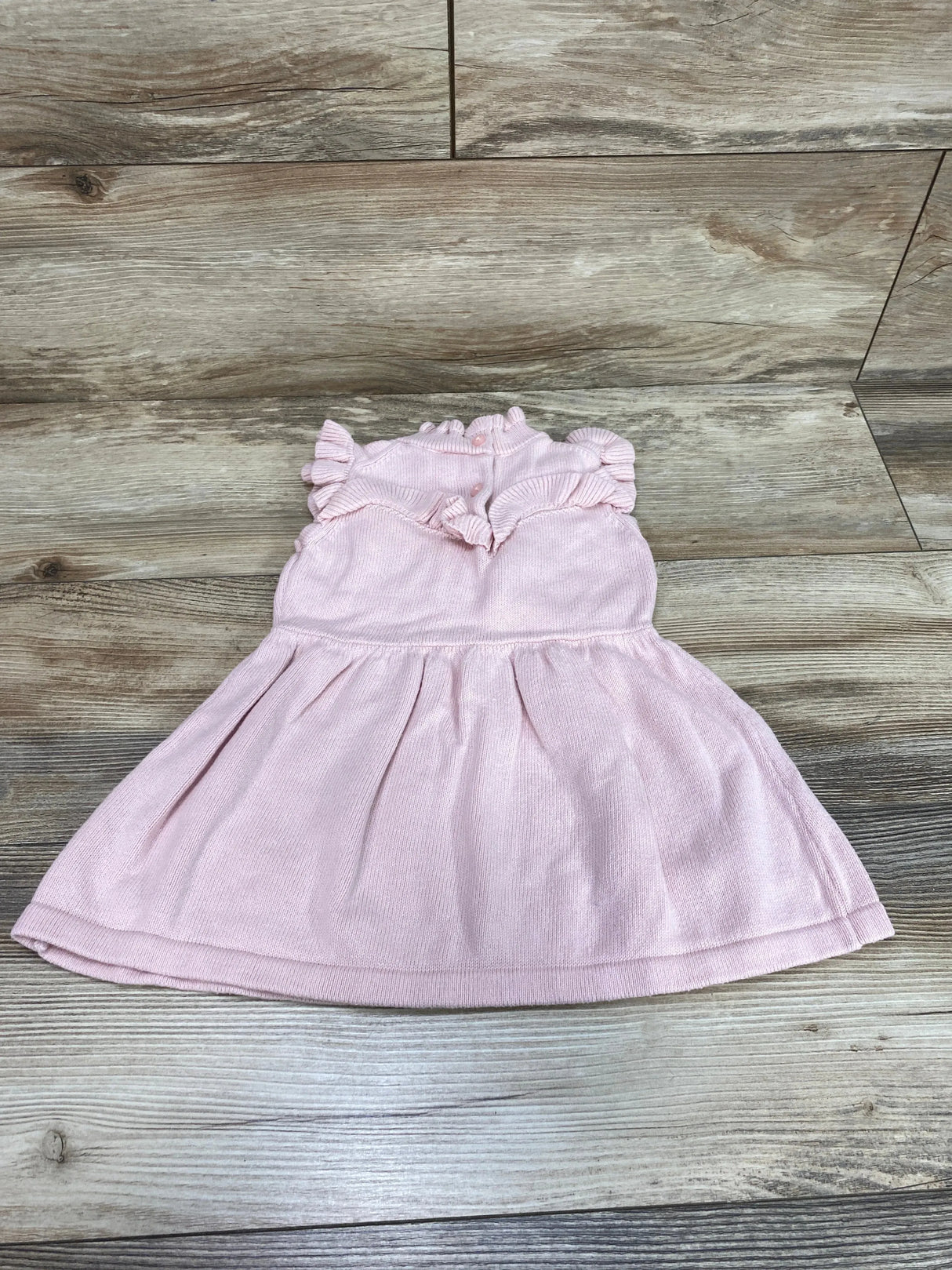 Janie and Jack Ruffle Embroidered Dress Pink sz 12-18m - Me n Mommy To Be
