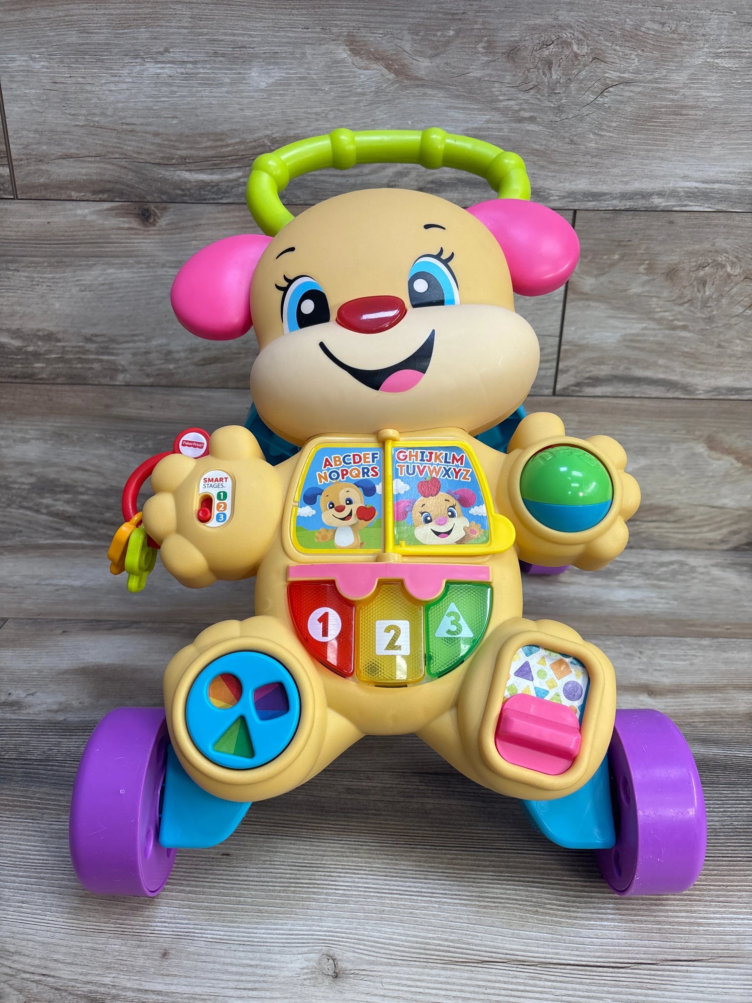 Fisher Price Laugh and Learn Smart Stages Learn With Puppy Walker Pink - Me n Mommy To Be