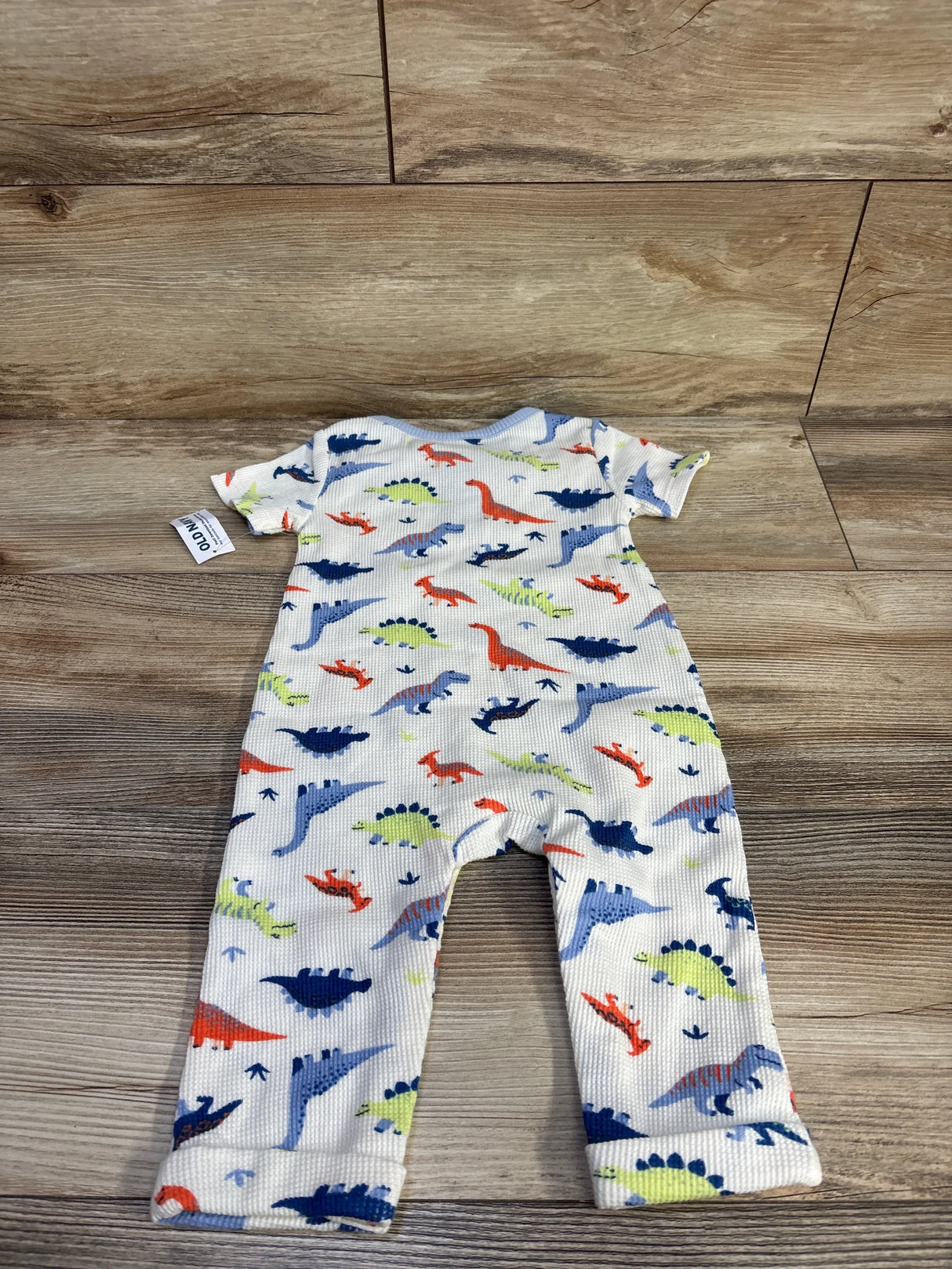 NEW Old Navy Waffle-Knit Henley Jumpsuit White sz 6-12m