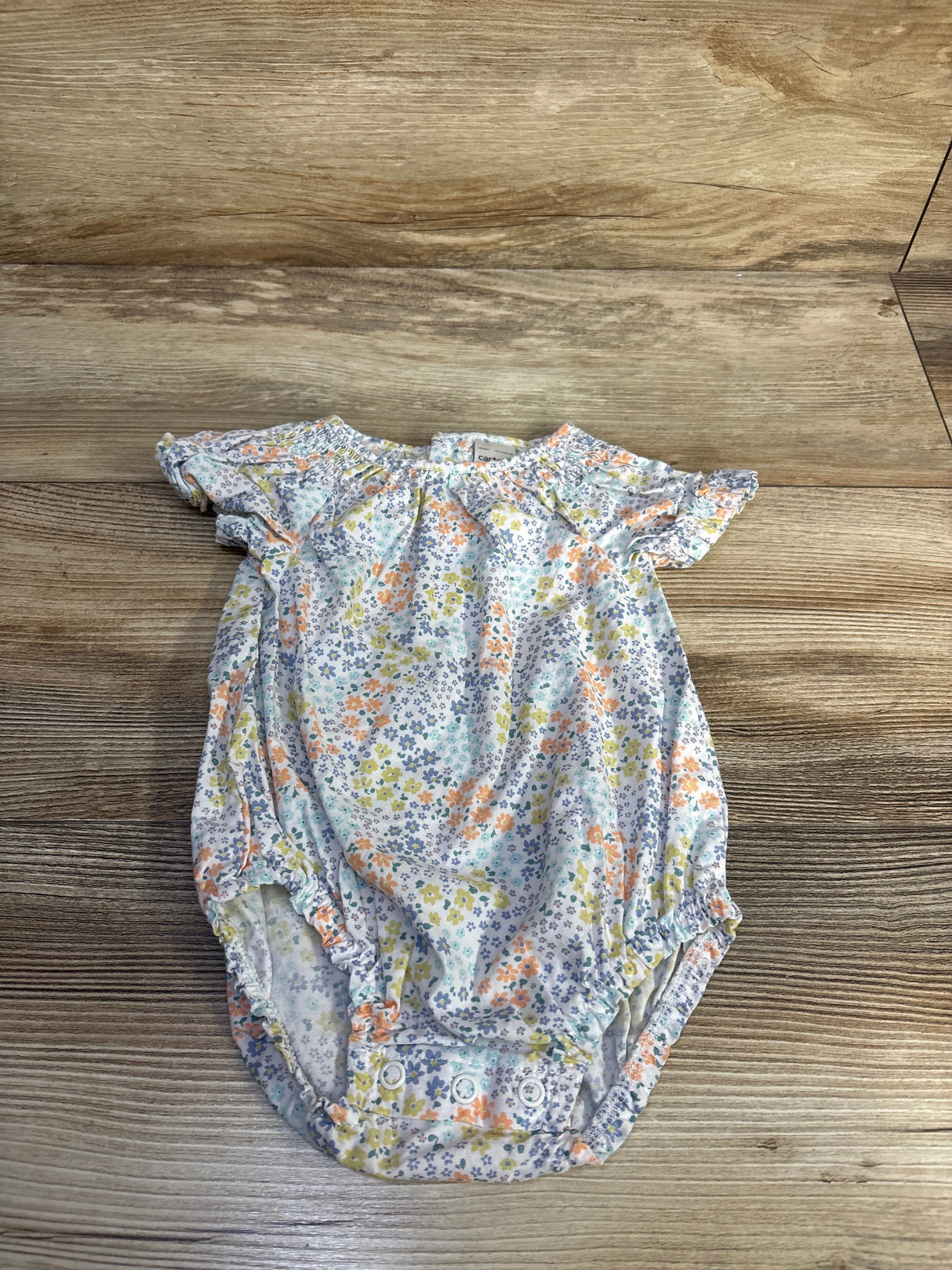 Just One You Floral Bubble Romper White sz 3m