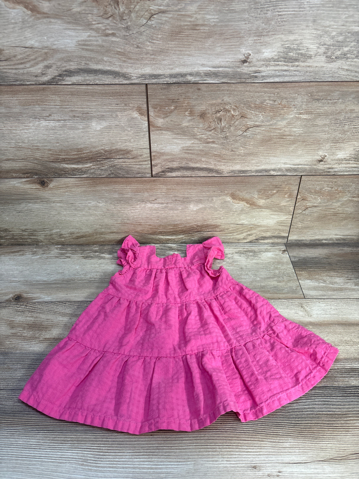Old Navy Smocked Tiered Dress Pink sz 12-18m