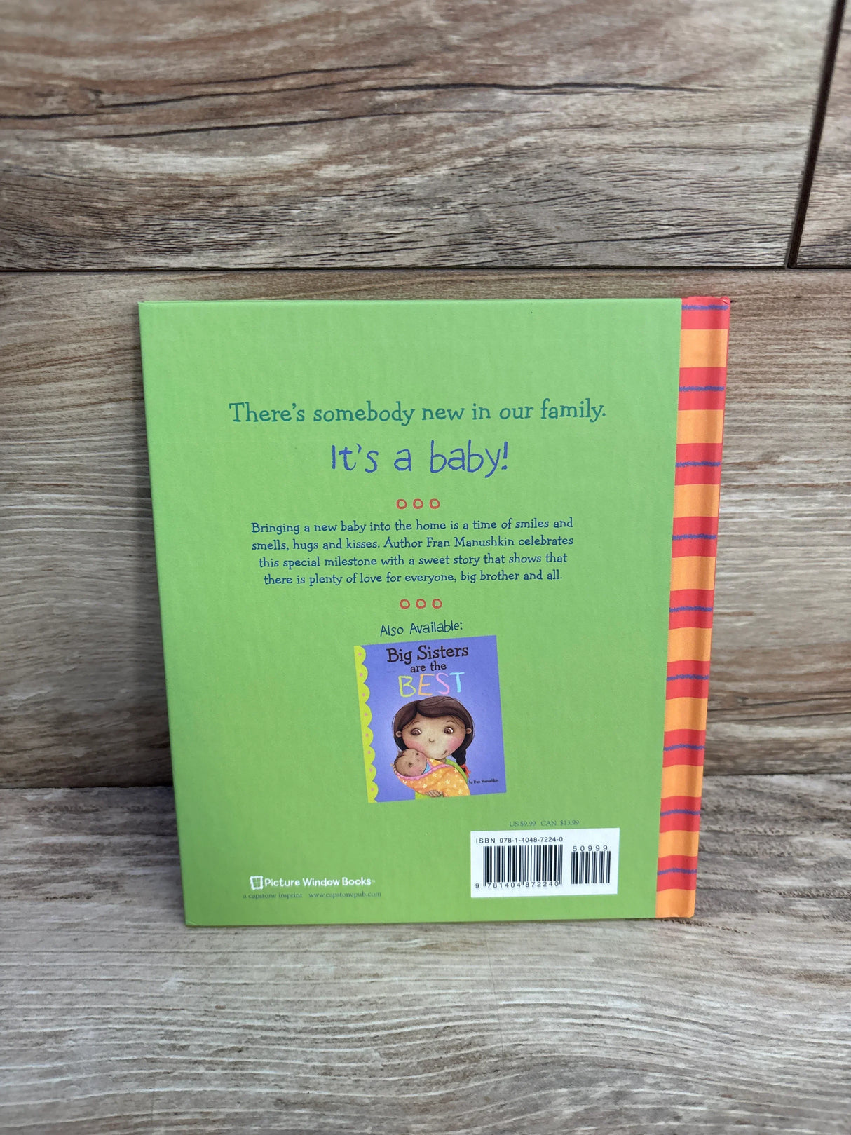 Big Brothers Are The Best By Fran Manushkin Hardcover Book - Me n Mommy To Be