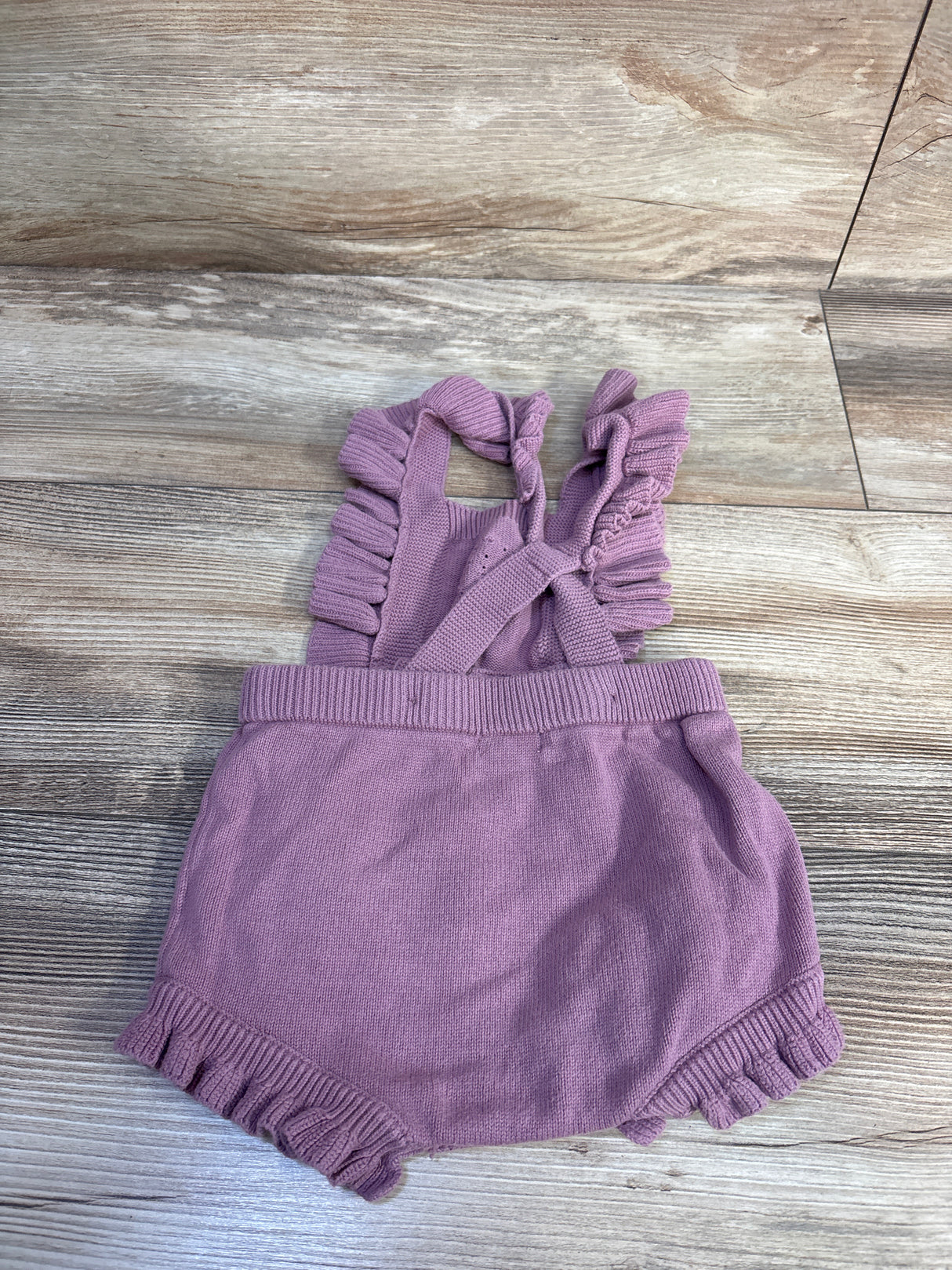 Cat & Jack Knit Ruffle Shortie Romper Pink sz 12m