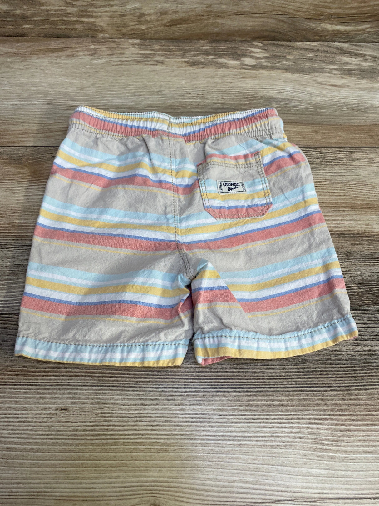 Oshkosh Striped Drawstring Shorts Beige sz 18m - Me n Mommy To Be