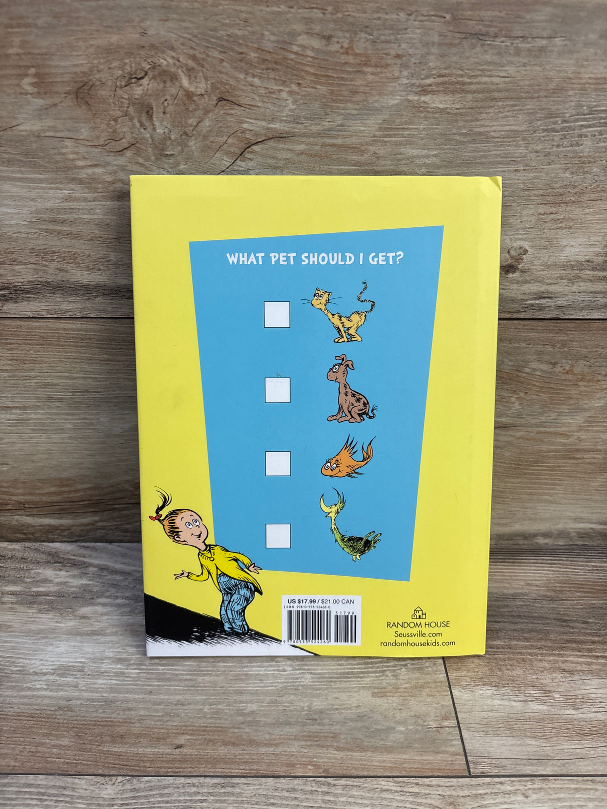 Dr. Seuss What Pet Should I Get? Hardcover Book