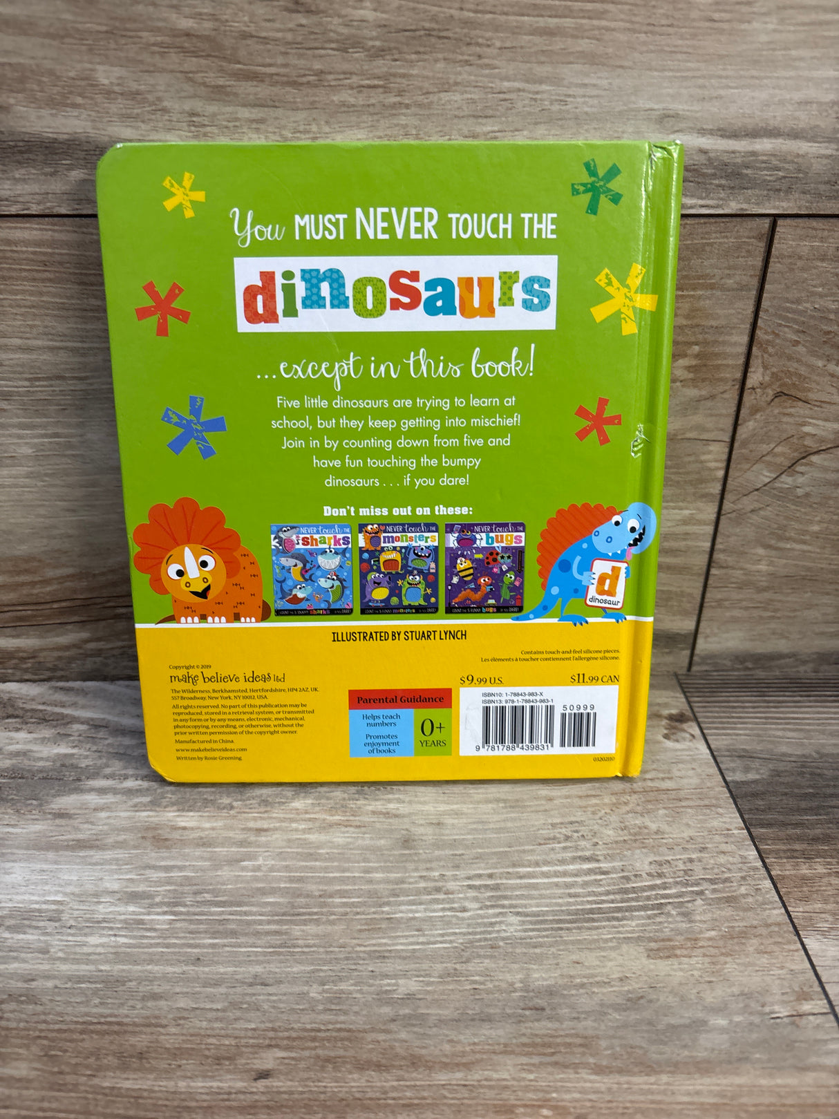 Never Touch the Dinosaurs Board Book