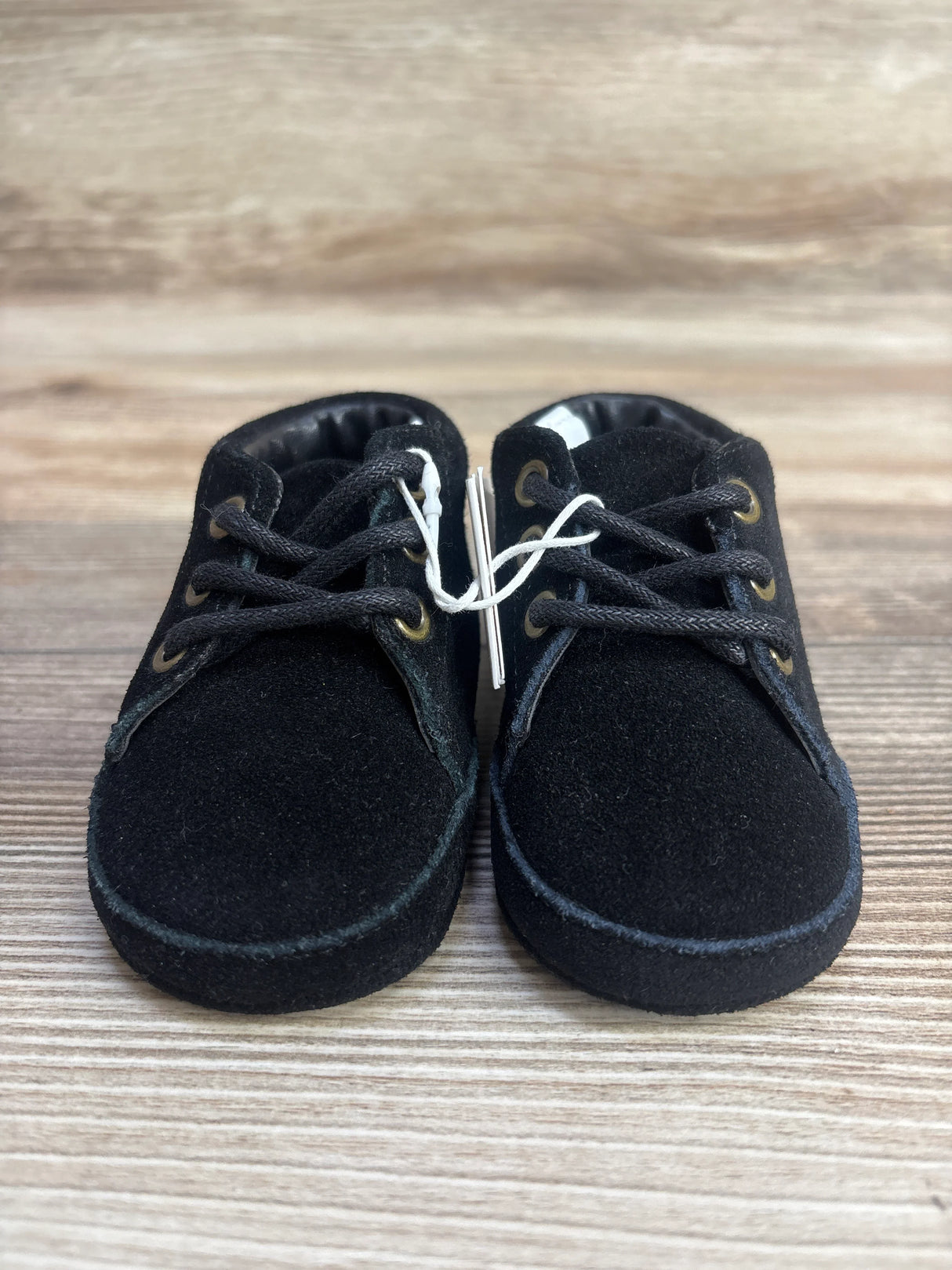 NEW Janie & Jack Velvet Crib Shoes, Black sz 3-6m
