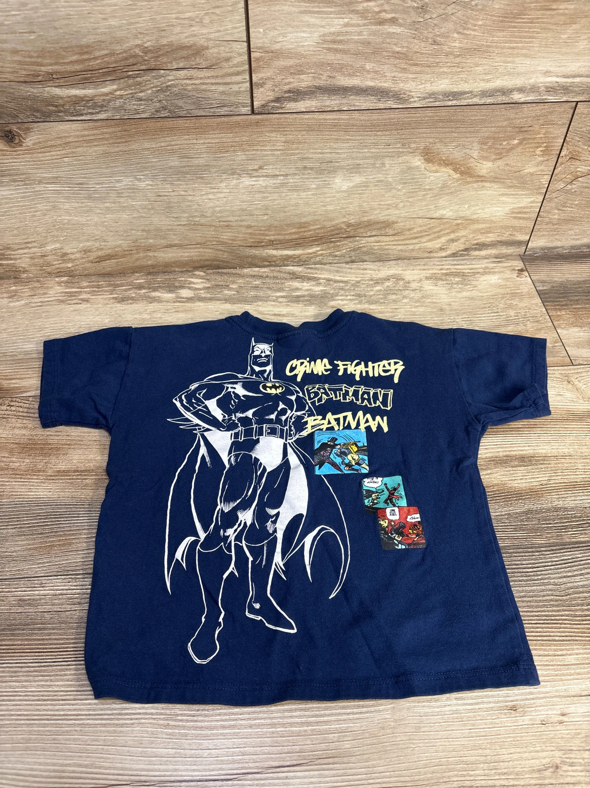 Cotton On Baby x DC Batman Short Sleeve Shirt Navy sz 2T