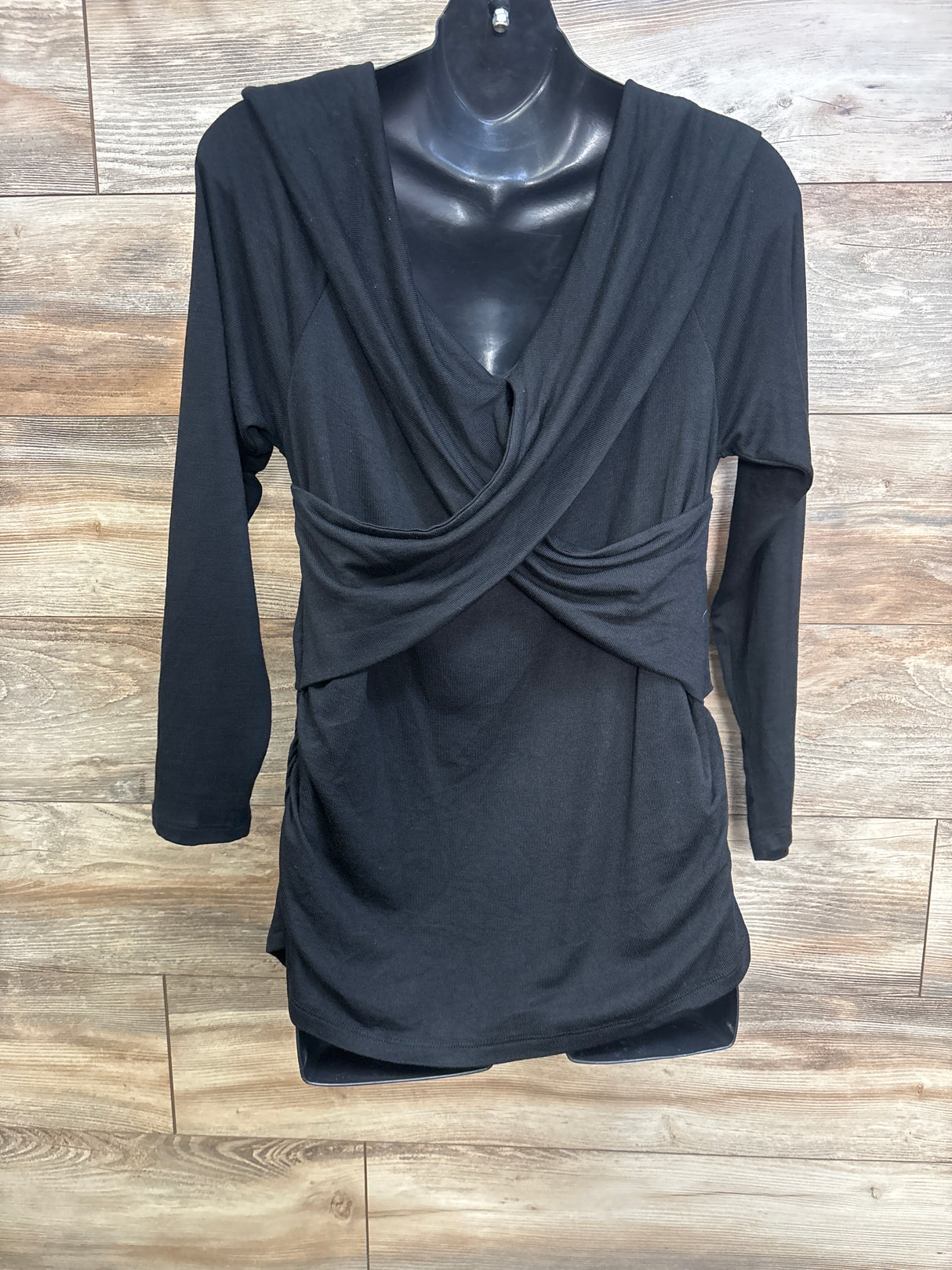 NEW Isabel Maternity Cross Front Top Black sz XXL