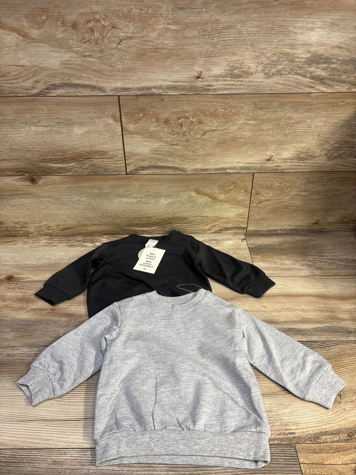 NEW H&M 2pk Pullover Sweatshirts Grey sz 9m