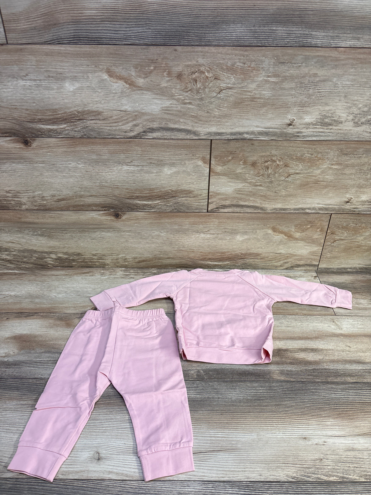 NEW Shishifang 2pc Pullover Sweatshirt & Joggers Set Pink sz 12-18m