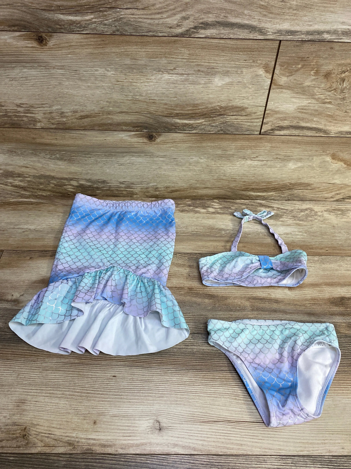 Janie and Jack x Disney 3pc Scale Ombre Swimsuit Set Aqua sz 3T - Me n Mommy To Be