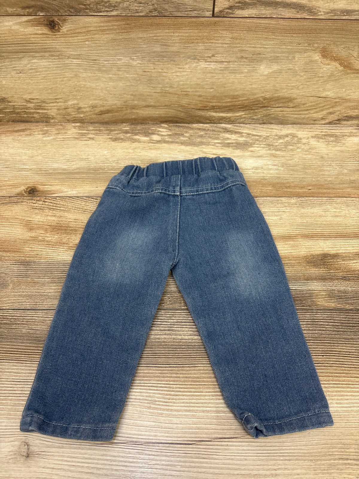 Distressed Pull-On Jeans Blue sz 9-12m