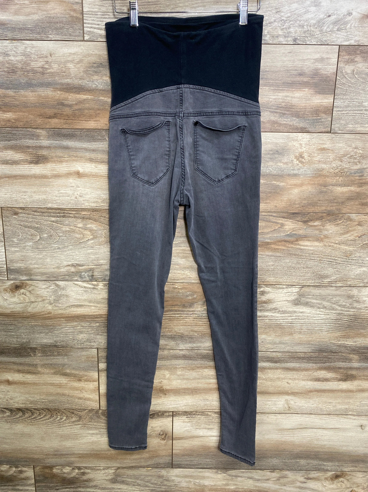 H&M Mama High Rib Super Skinny Jeans Grey sz Small - Me n Mommy To Be