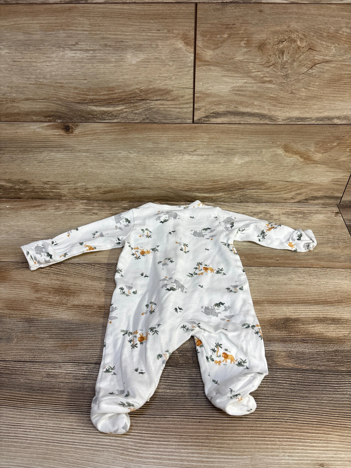 Just One You Safari Print Sleeper White sz 3m