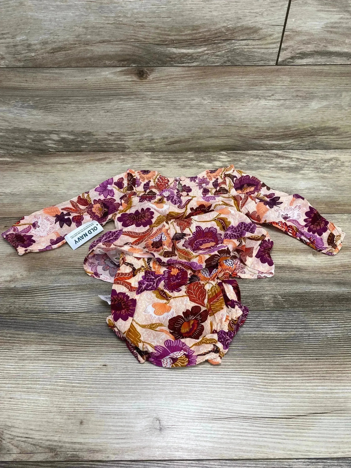 NEW Old Navy 2pc Floral Top & Bloomers Pink sz 6-12m - Me n Mommy To Be