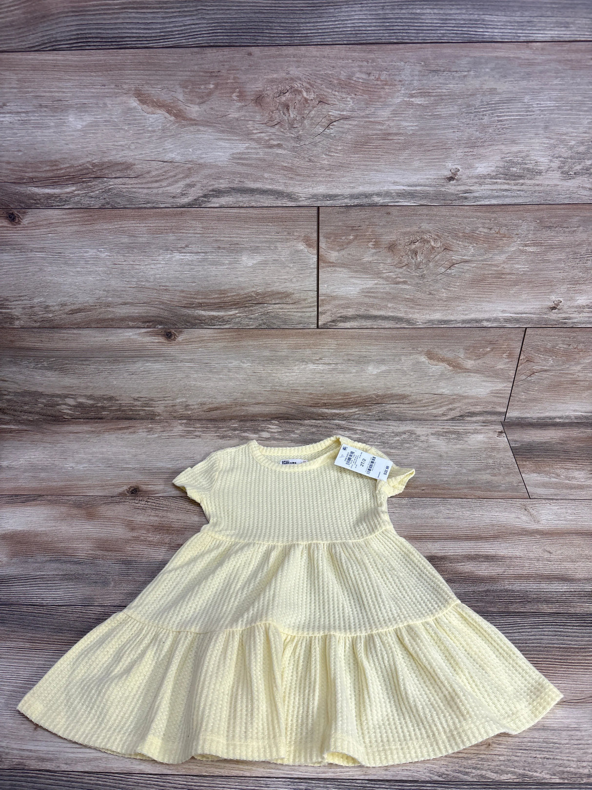 NEW Epic Threads Waffle Knit Dress Yellow sz 2T