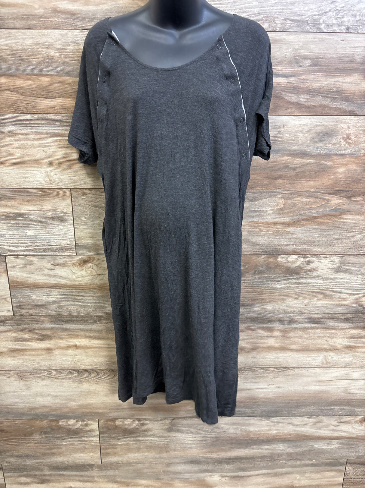 Frida Delivery & Nursing Gown Grey One Size