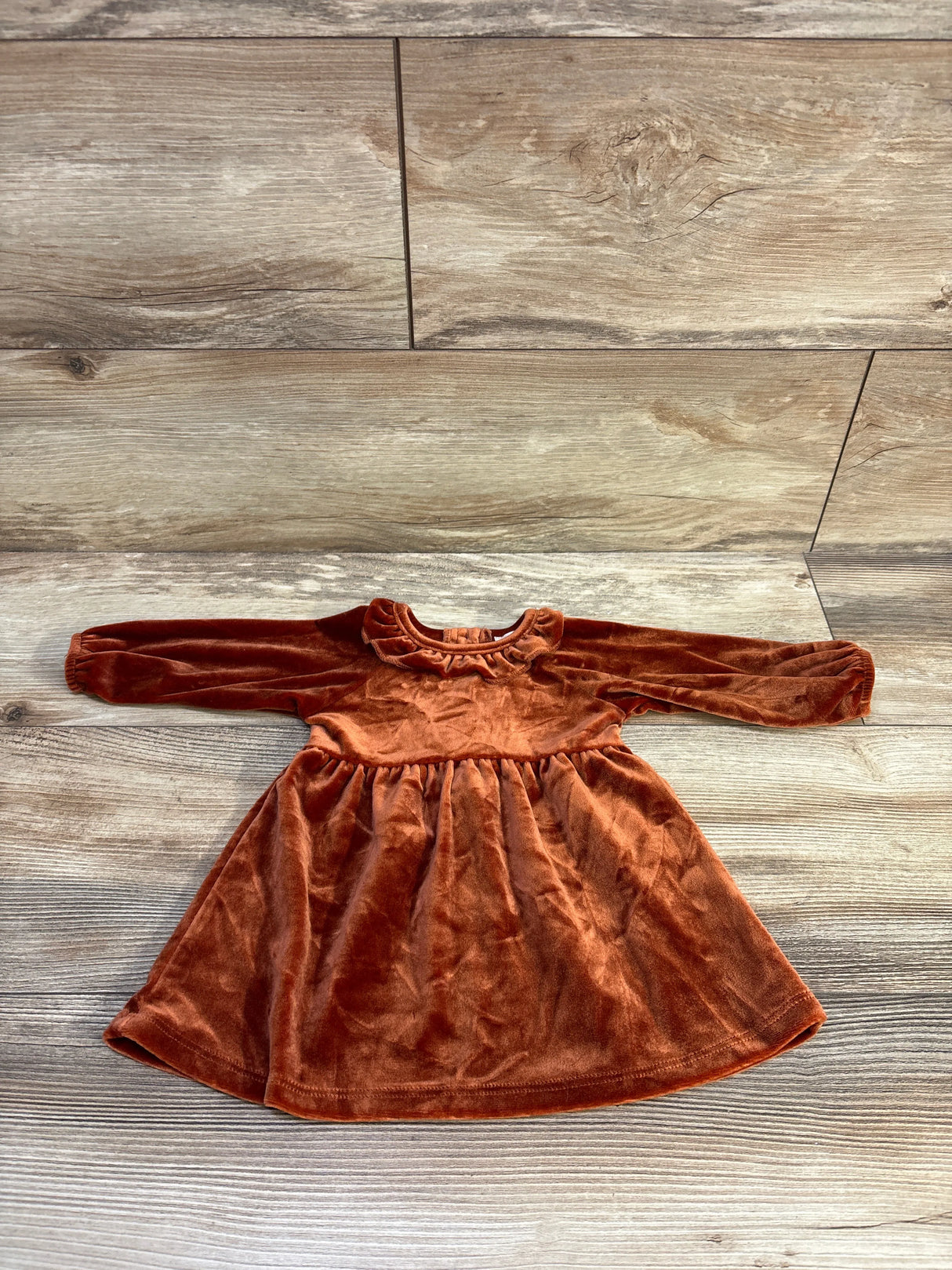 Adventurewear 360 Long Sleeve Velvet Dress Rust sz 3m