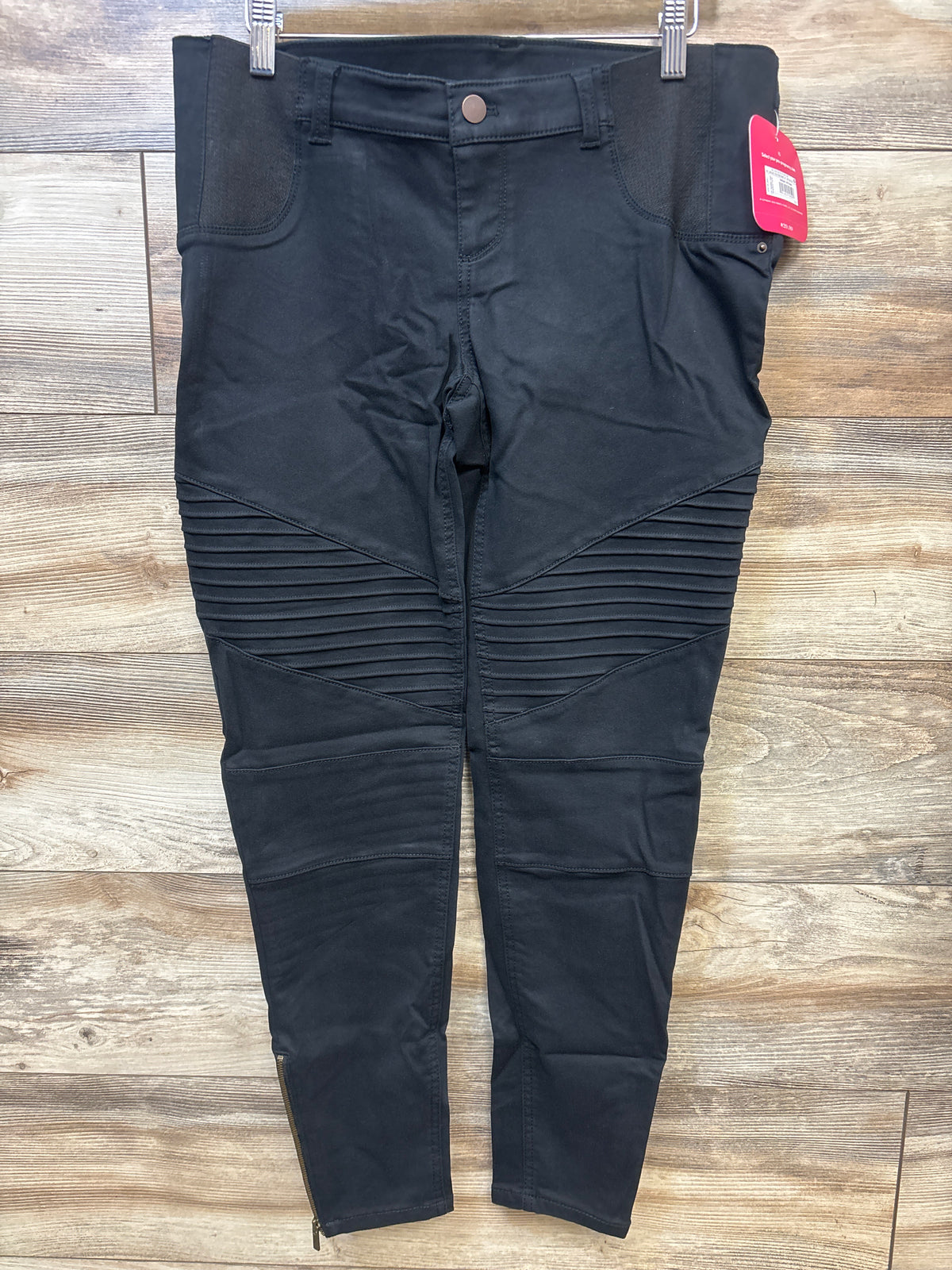 NEW Isabel Maternity Side Panel Utility Jeggings Black sz 6/Small