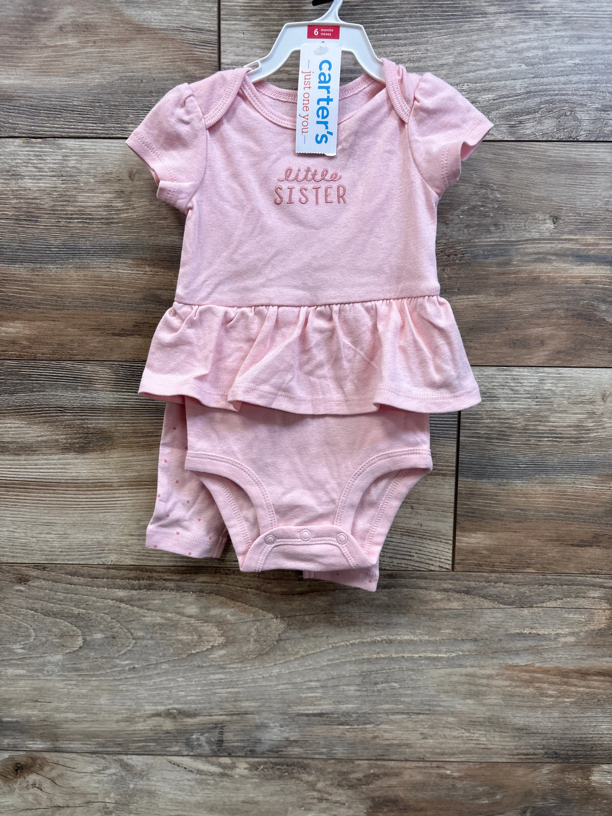 NEW Just One You 2pc Little Sister Skirted Bodysuit & Pants Set Pink sz 6m
