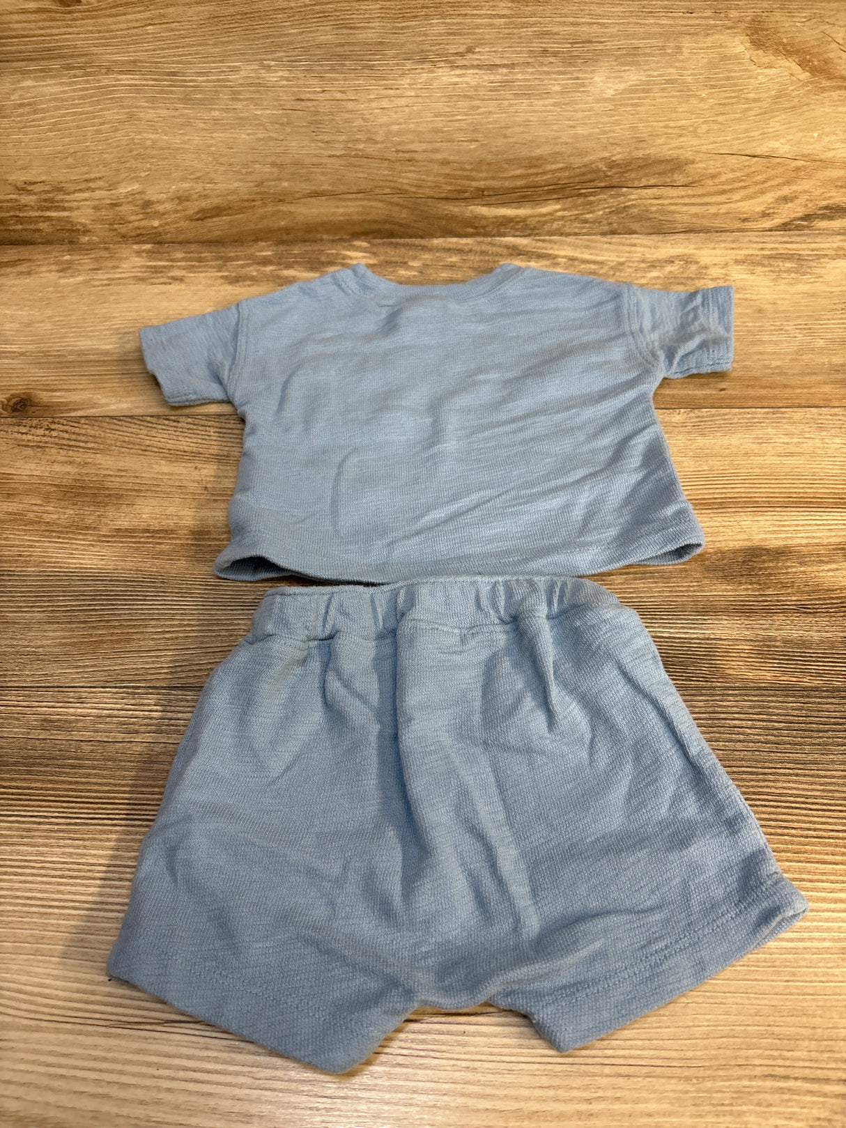 Old Navy 2pc Shirt & Shorts Set Light Blue sz 3-6m