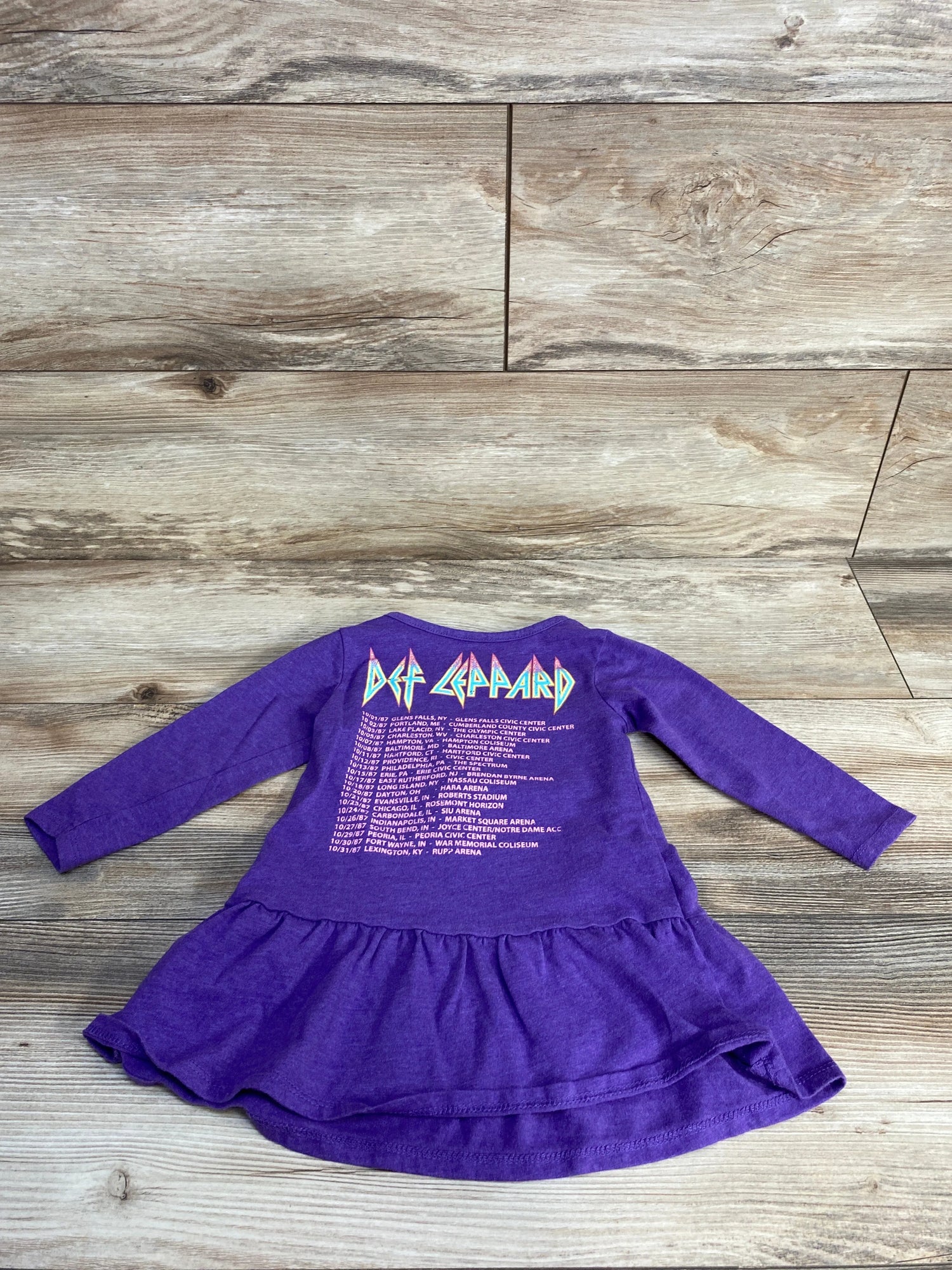 Def Leppard Drop Waist Dress Purple sz 18m - Me n Mommy To Be
