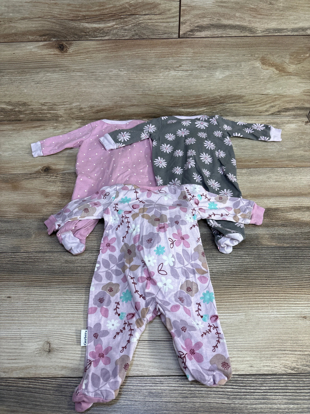 Gerber 3pk Lavender Garden Sleep 'N Plays sz Preemie