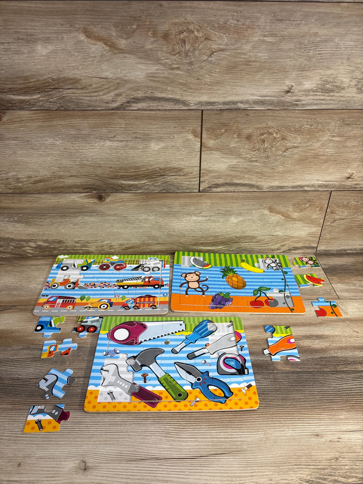Wooden Puzzles 3pk