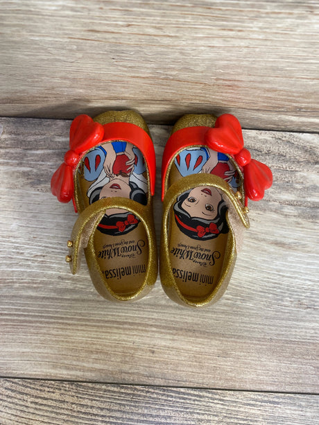 Mini Melissa Ultragirl Snow White Gold Glitter Shoes sz 5c - Me n Mommy To Be