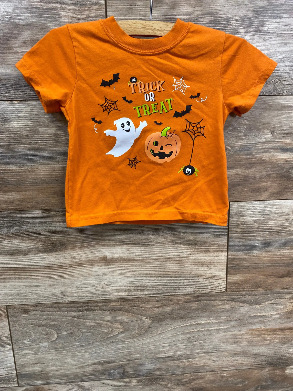 Wonder Nation Trick Or Treat Shirt Orange sz 18m - Me n Mommy To Be