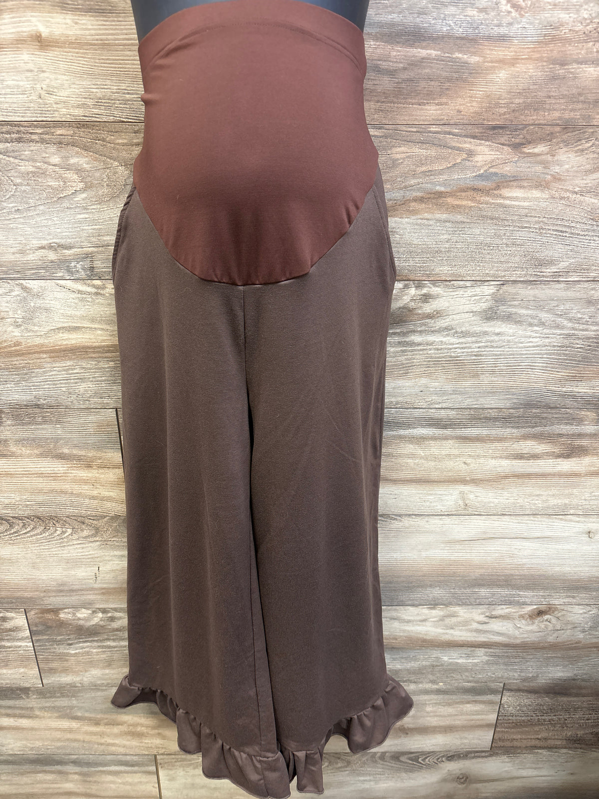 Shein Maternity Over-Belly Pants Brown sz Large