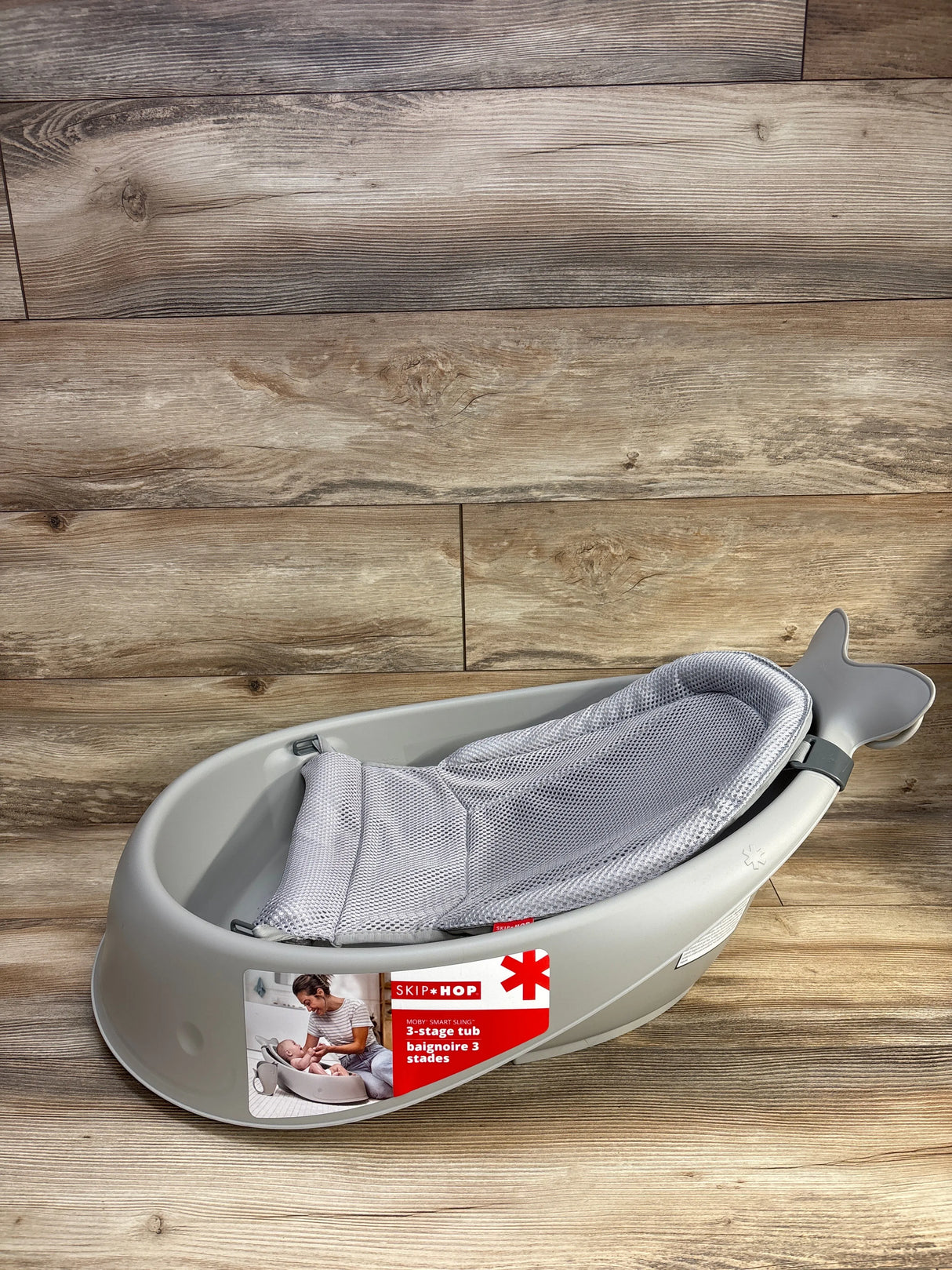 Skip Hop Moby Smart Sling 3 In 1 Baby Bathtub Grey