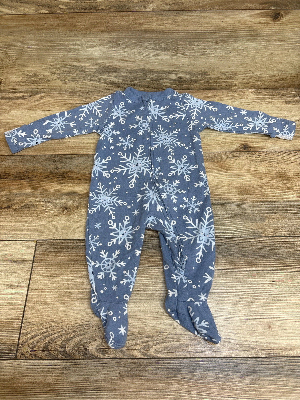 Old Navy Snowflake Sleeper Blue sz 3-6m