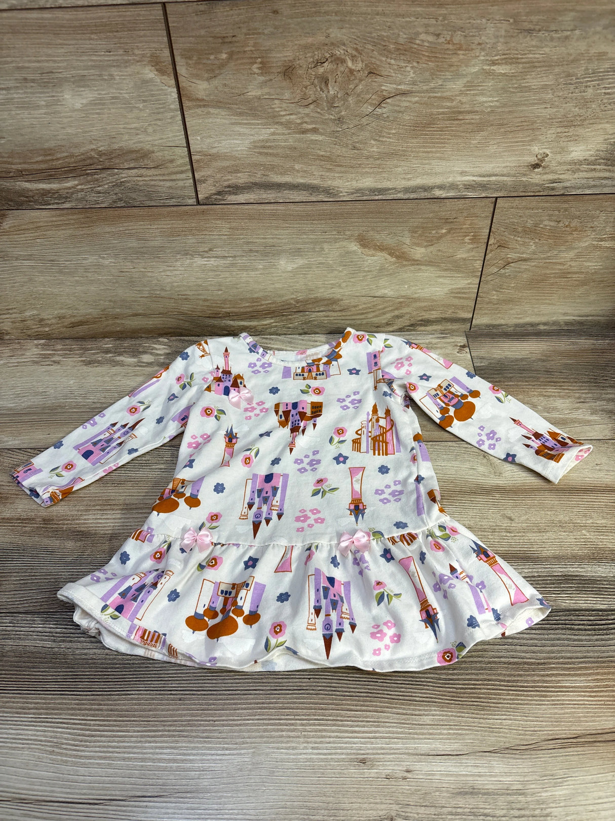 Disney Princess Long Sleeve Peplum Shirt Ivory sz 18m